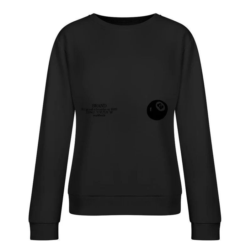 Geografische Tee-Skizze Damen Pullover Sweatshirt