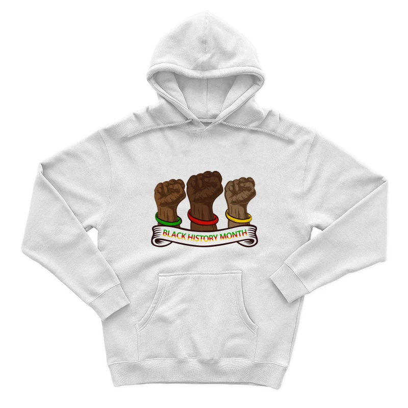 Schwarze Geschichte Monat - Erhobene Fäuste Symbol Herren Pullover Hoodie