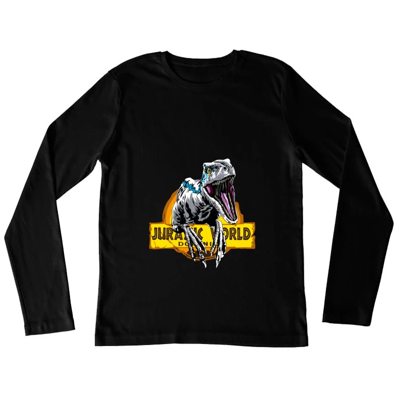 Jurassic World Velociraptor Logo Female Long Sleeve T-Shirt