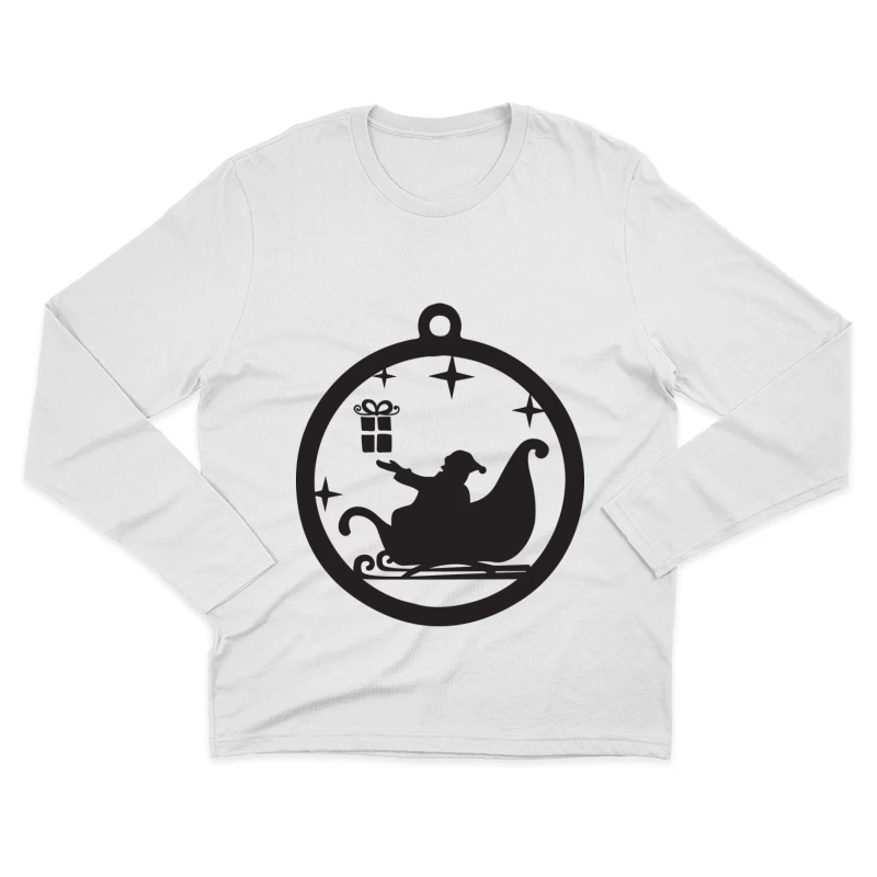 Décoration de Noël avec traîneau Homme Manches Longues T-Shirt
