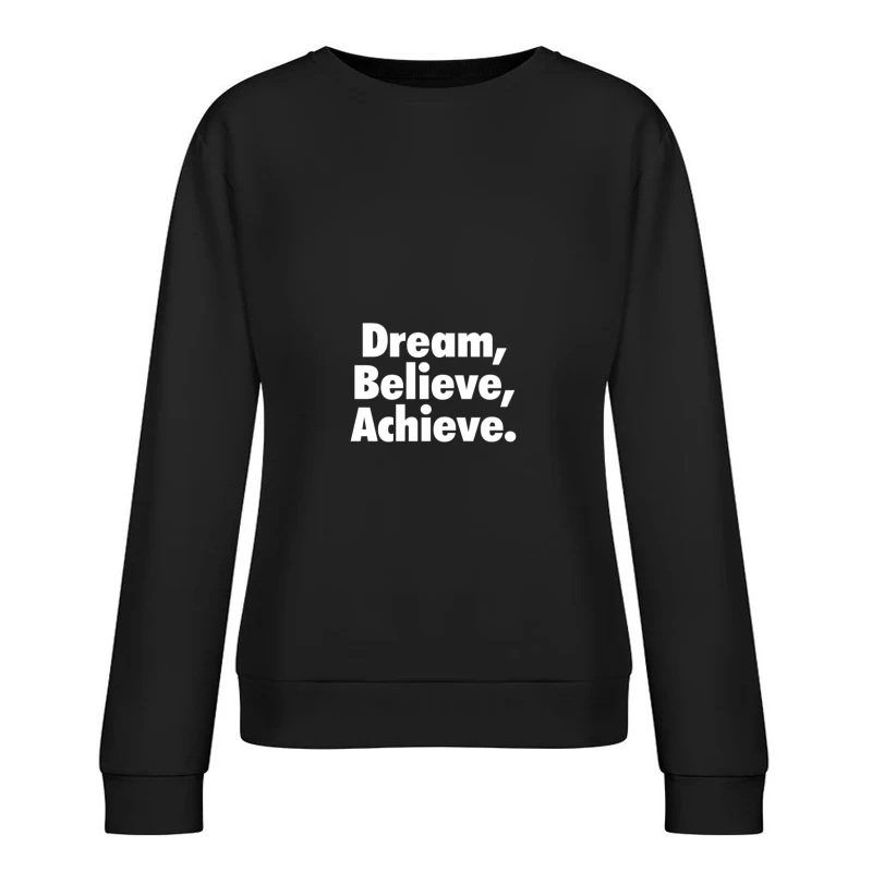 Inspiration et Réussite: Un Motif Motivant Femme Sweat-shirt à enfiler
