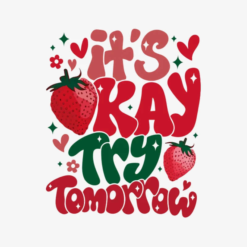 Motivierendes Design mit Erdbeeren Herren Langarm T-Shirt