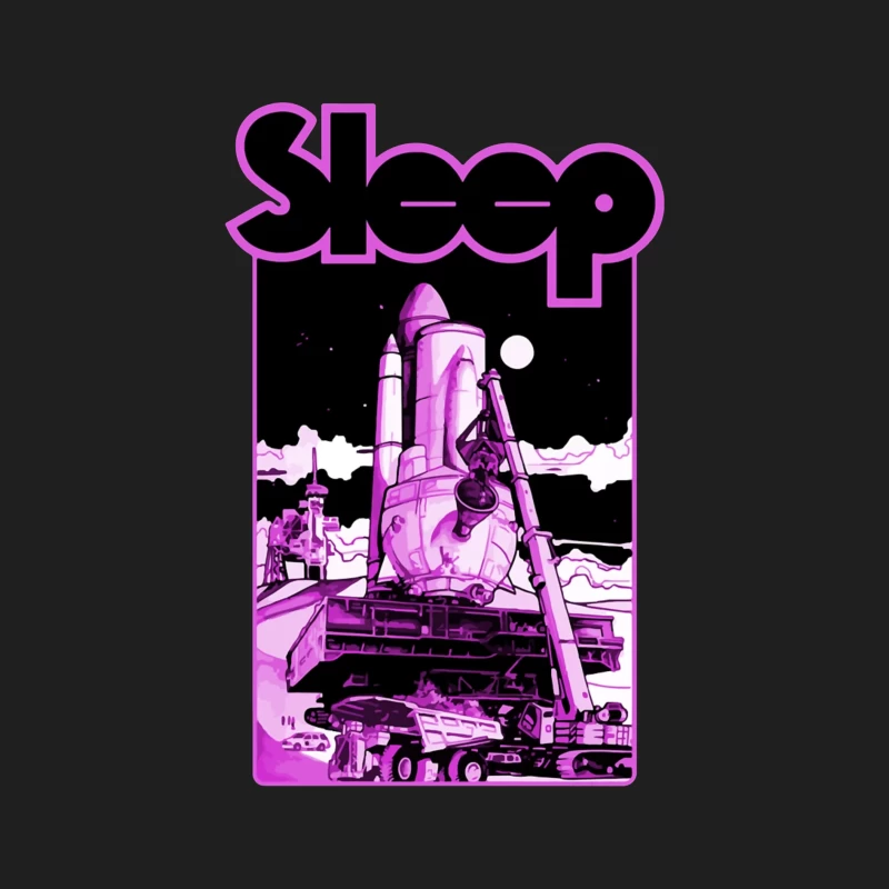 Sleep Band's Purple Rocket Industrial Space Art Male Tank Top