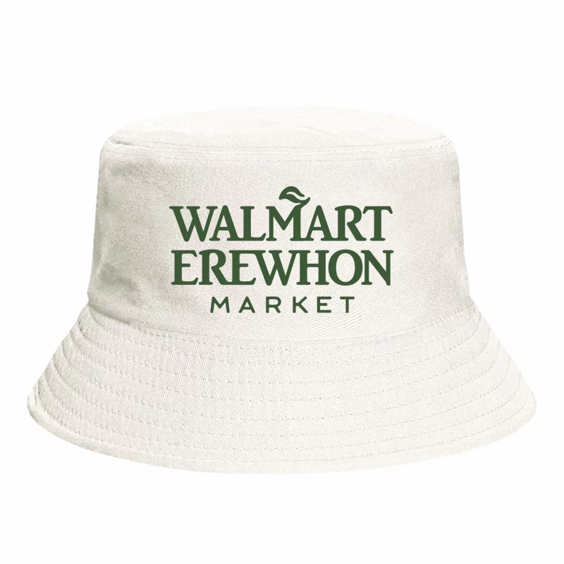 Walmart-Erewhon Market Logo Parody in Green Bucket Hat