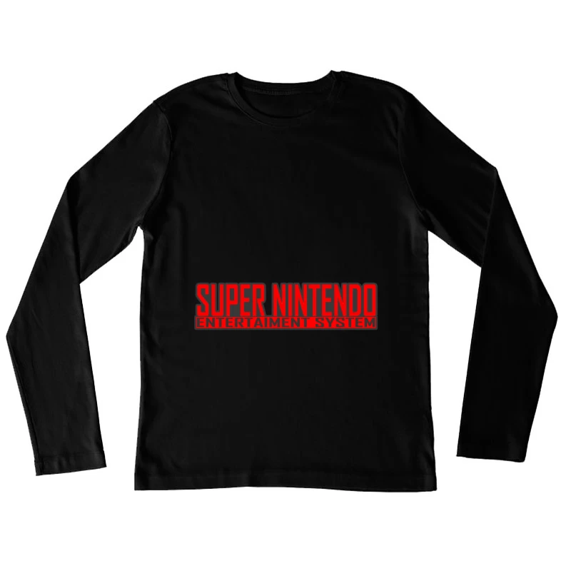 Super Nintendo Entertainment System Logo Female Long Sleeve T-Shirt