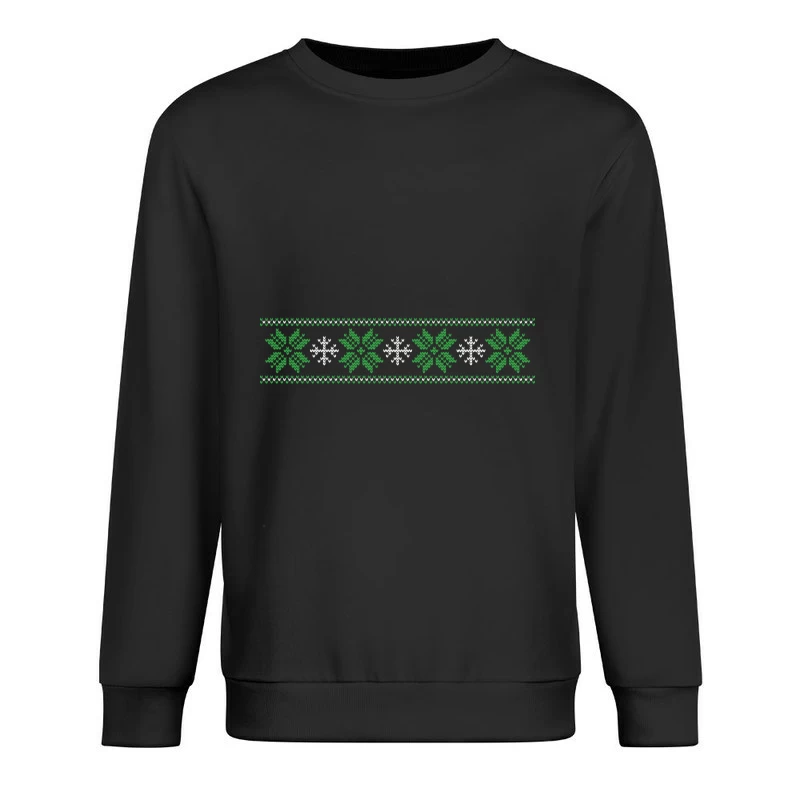 Motif Noël flocon et feuille Homme Sweat-shirt à enfiler