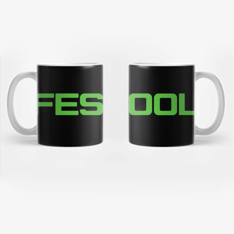 Festool Green Industrial Power Tool Brand Logo Coffee Mug