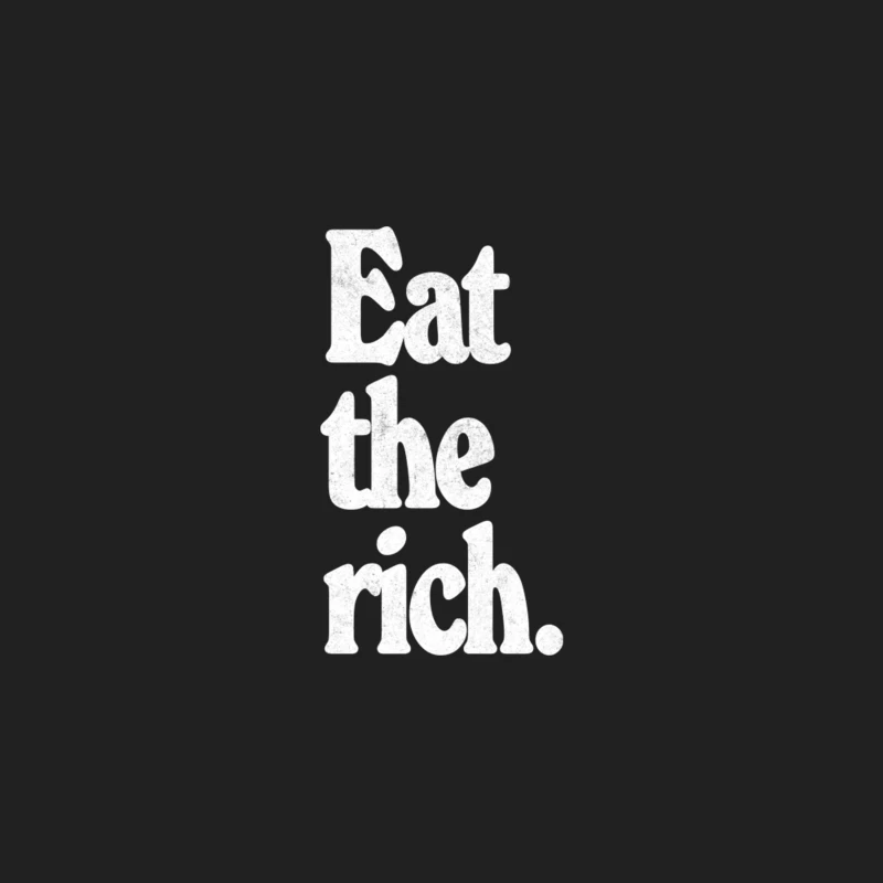 EAT THE RICH  Anti-Capitalist Design Bucket Hat