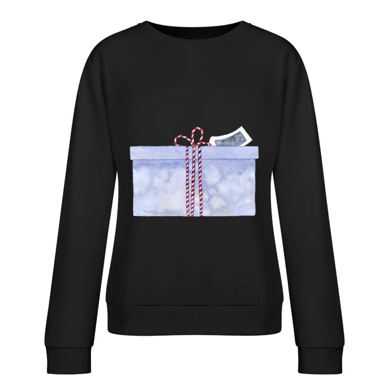 Cadeau enveloppé avec ruban festif Femme Sweat-shirt à enfiler