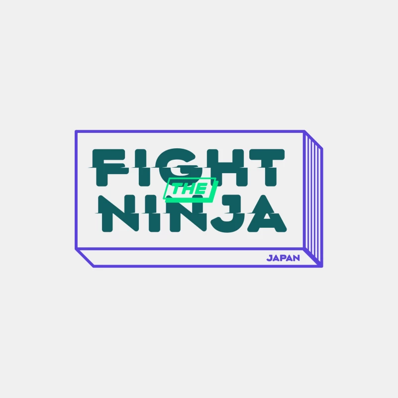 Kampf gegen den Ninja Logo Design Herren Tanktops