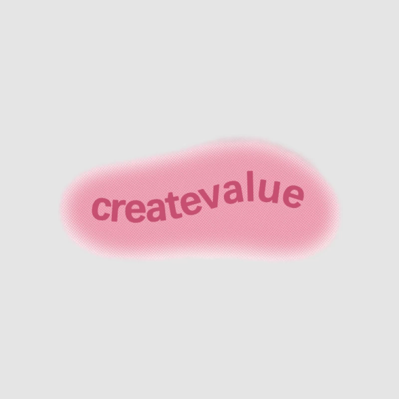 Forma rosa con scritta Create Value Felpa con cappuccio Donna