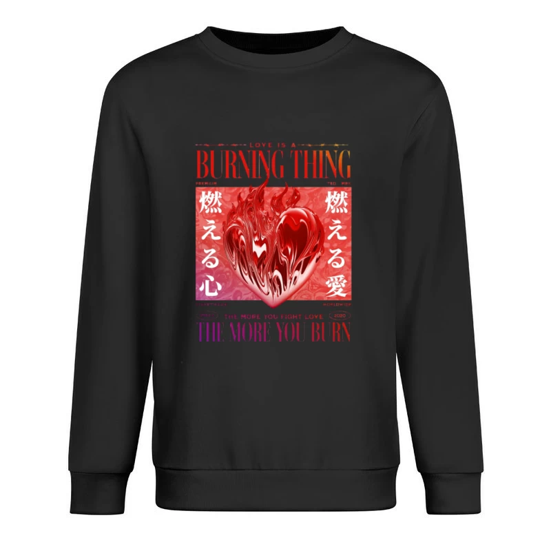 L'amour est une chose brûlante Homme Sweat-shirt à enfiler