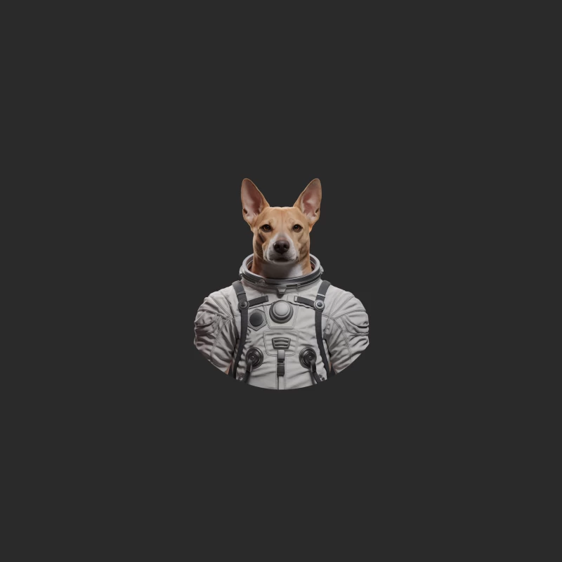 Canine Cosmonaut: Dog in Astronaut Suit Baseball Cap