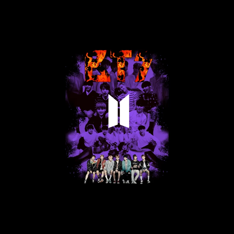 BTS K-Pop Group Art iPhone Case