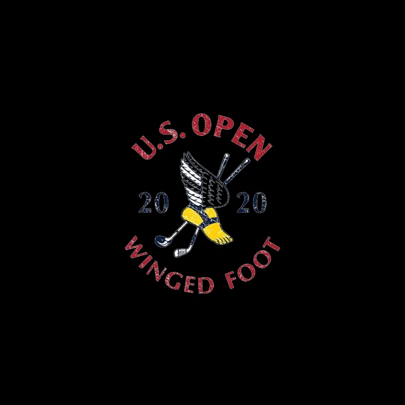 2020 US Open Golf Championship at Winged Foot Logo Design Desk Mat