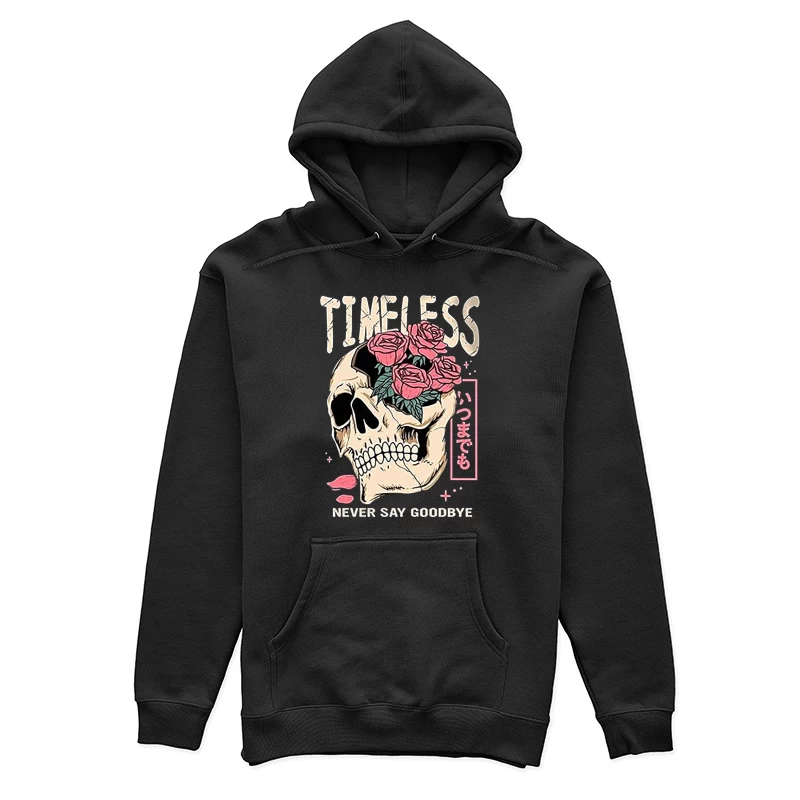 Zeitloser Schädel mit Rosen Damen Pullover Hoodie
