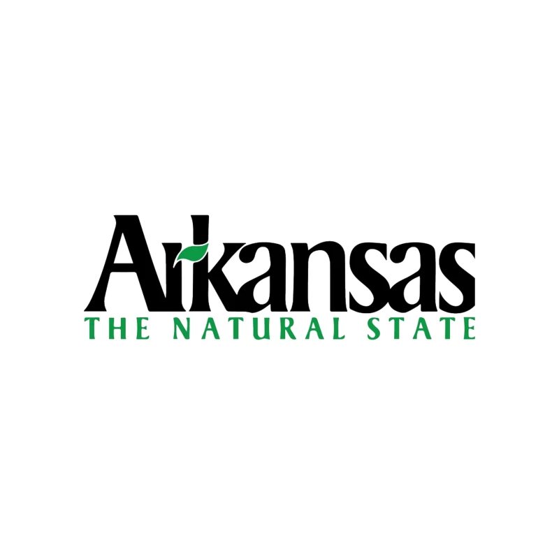 Arkansas Natural State Official Tourism Logo Design Tapestry