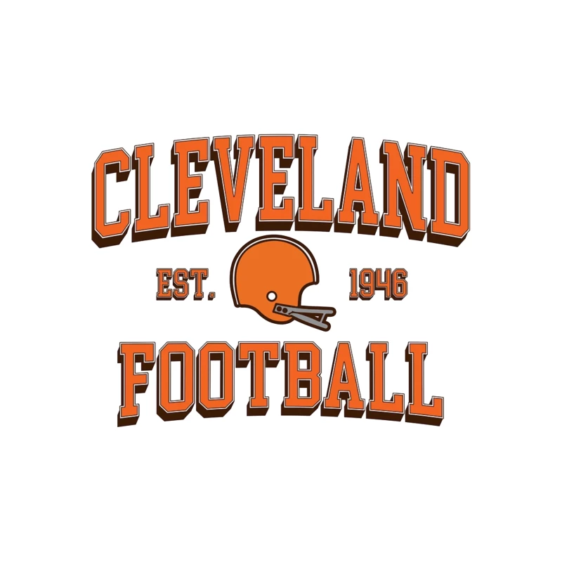 Cleveland Browns NFL Football Team Vintage Logo Est. 1946 Tapestry