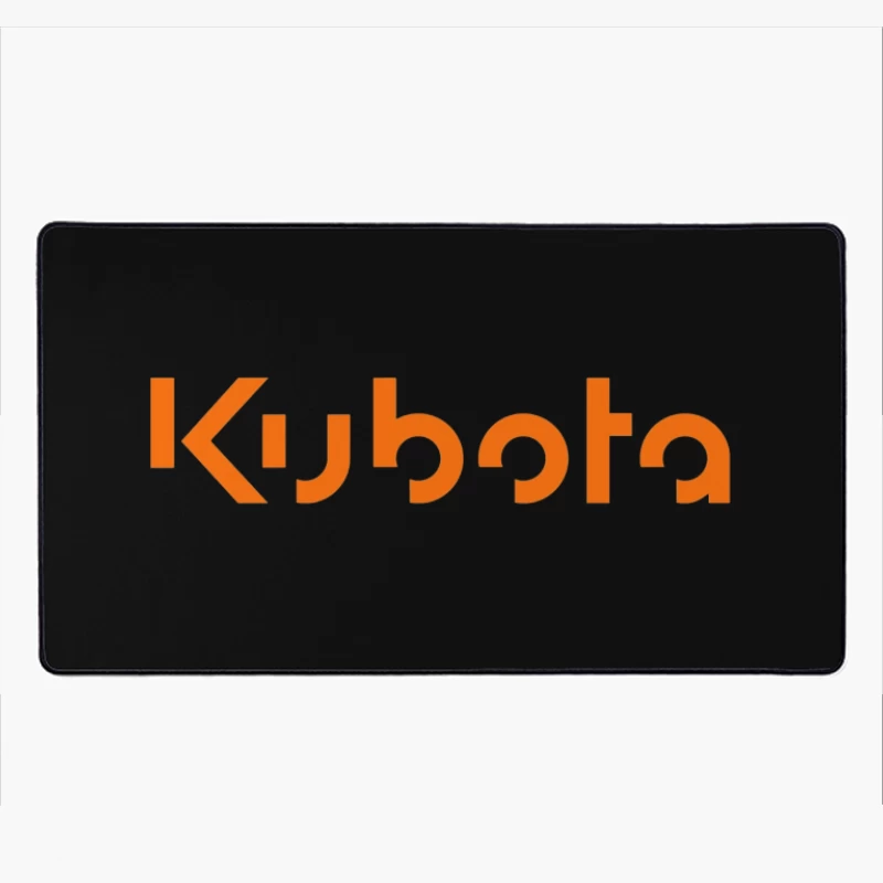 Kubota Corporation Orange Logo Design Desk Mat