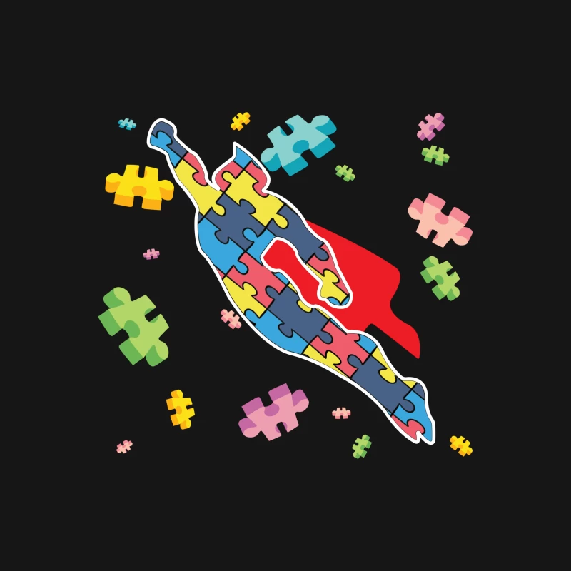 Super-héros en puzzle Femme T-Shirt