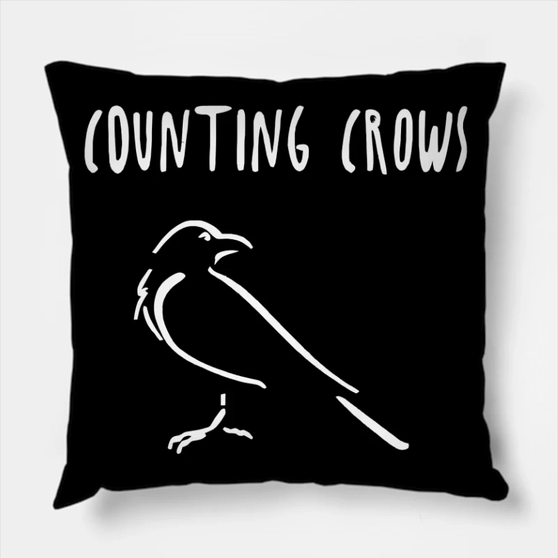 Counting Crows Throw Pillow