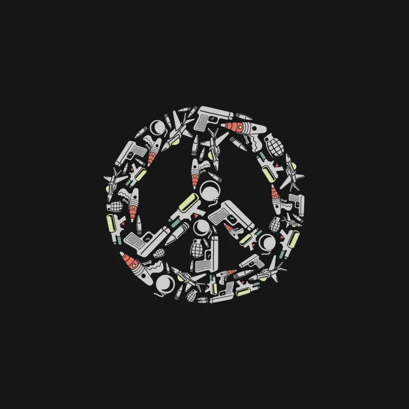 Symbole de paix en armes Femme T-Shirt