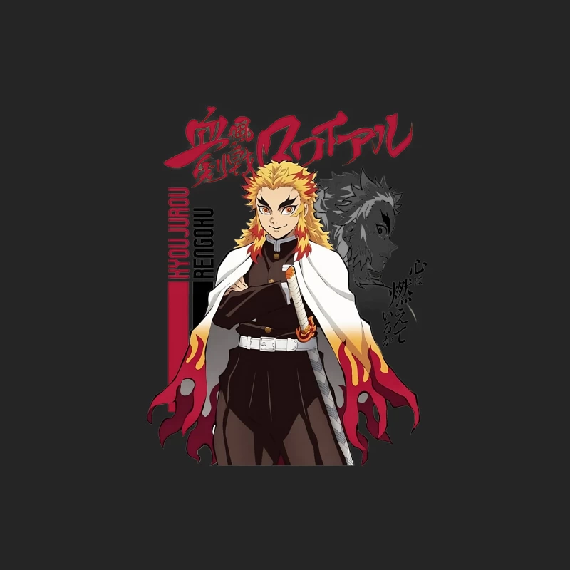 Rengoku Kyoujurou Manga Kunst Damen Pullover Sweatshirt