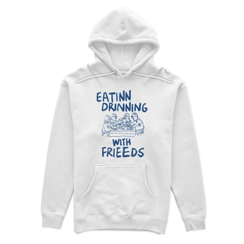 Gemeinsames Essen mit Freunden Damen Pullover Hoodie