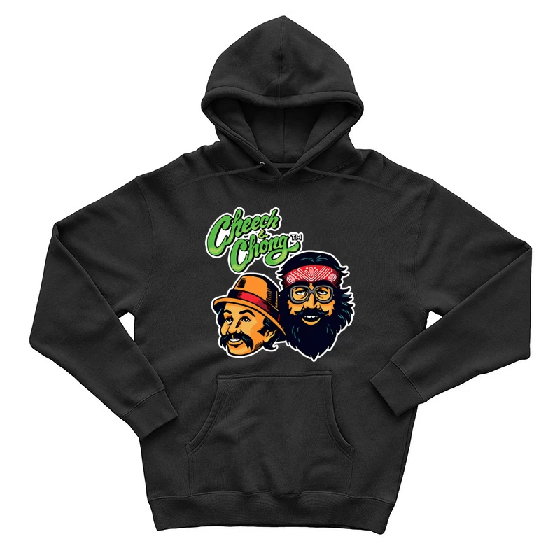 Cheech & Chong Retro Cartoon Logo Design Male Pullover Hoodie