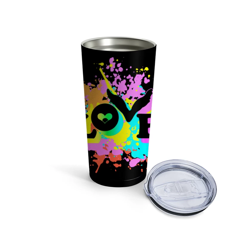 Coldplay Love Colorful Travel Mug