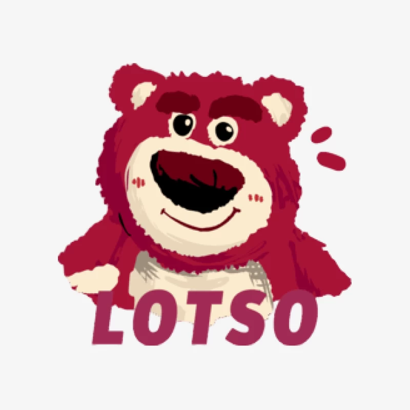 Roter Teddybär Lotso Herren Pullover Sweatshirt