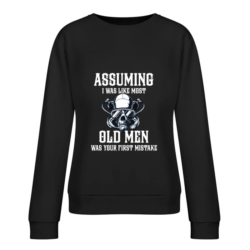 Casque de motard audacieux Femme Sweat-shirt à enfiler