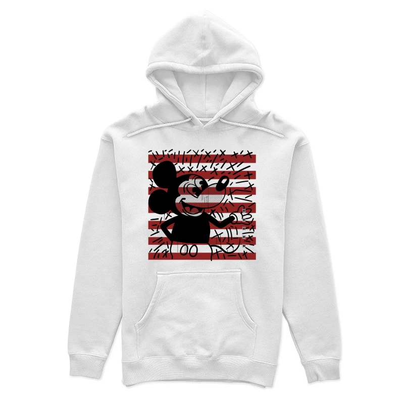 Künstlerische Silhouette mit Mustern Damen Pullover Hoodie
