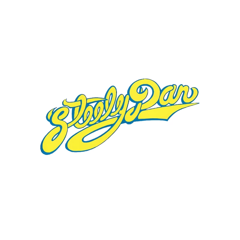 Steely Dan Classic Yellow Cursive Band Logo Desk Mat