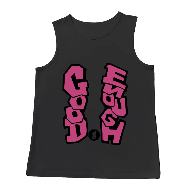 Optimistischer Slogan in Rosa Herren Tanktops