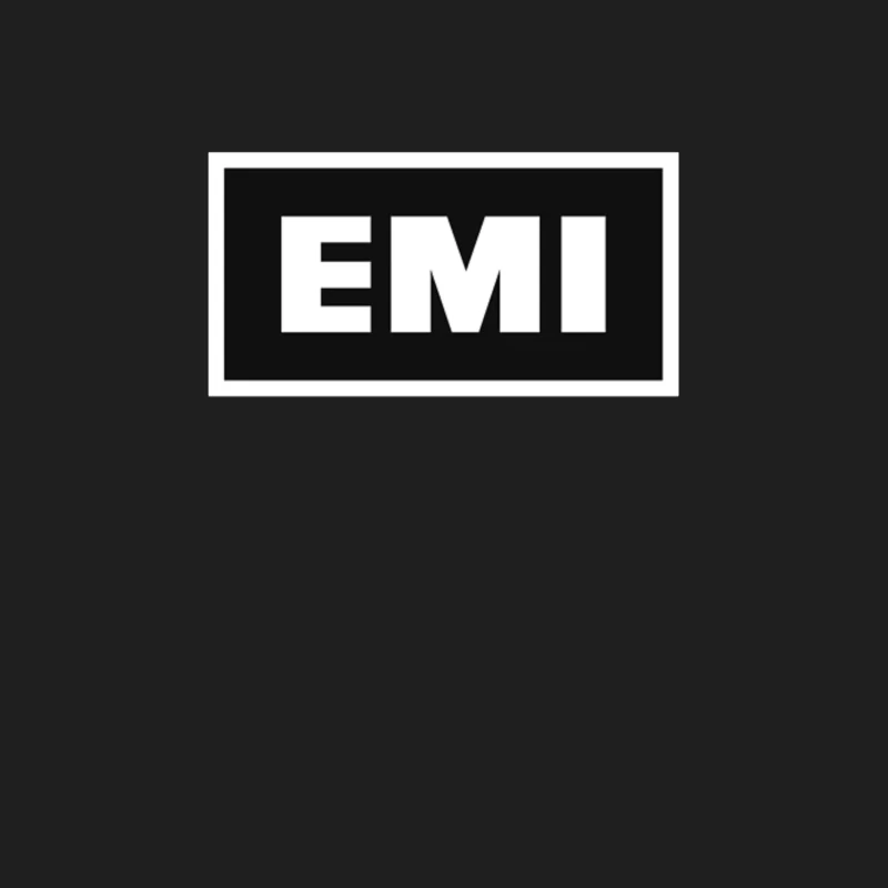 EMI: Iconic Music Industry Logo in Black and White Male Tank Top