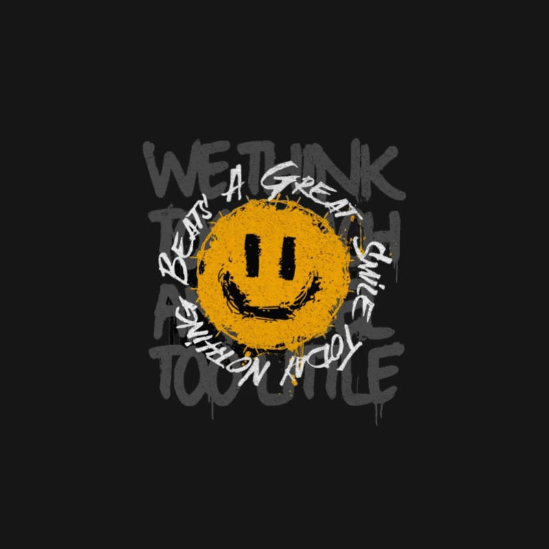 Lächeln Design mit motivierendem Text Herren Langarm T-Shirt