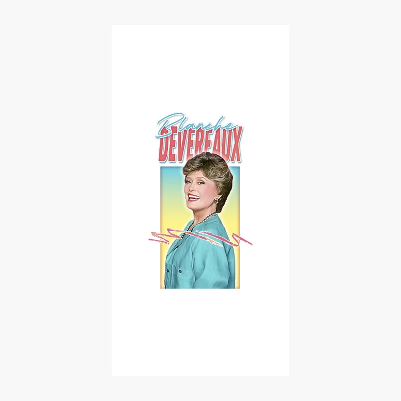 Blanche Deveraux  Original 80s Style Fan Art Design iPhone Case