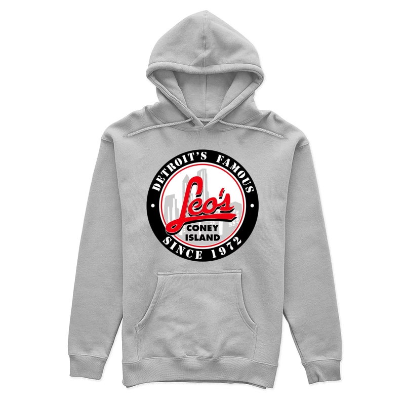 Leo's Coney Island - Detroit's Famous Restaurant Logo Since 1972 Female Pullover Hoodie