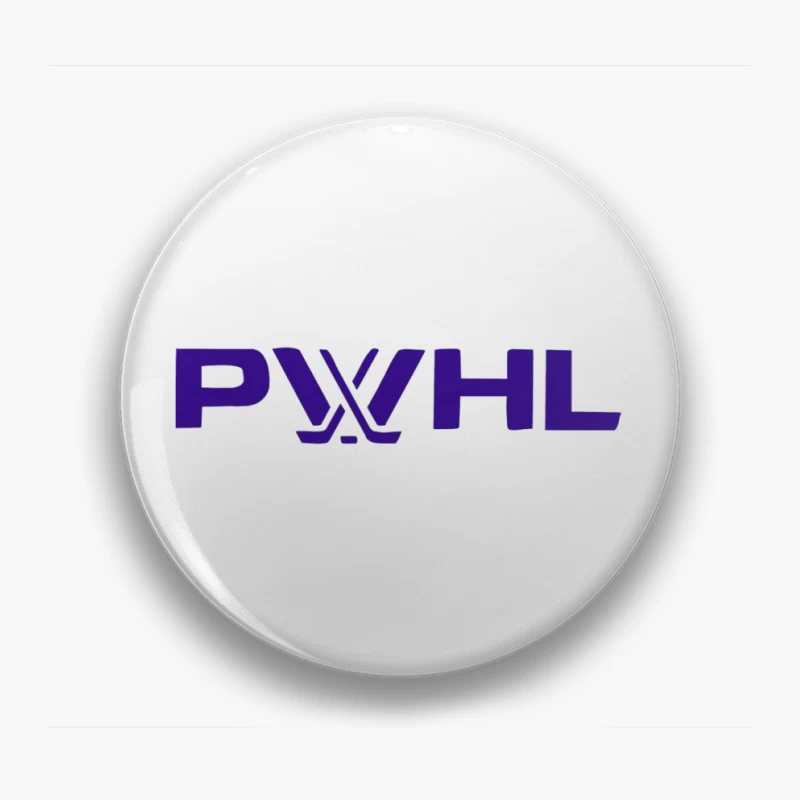 PWHL (Premier Women's Hockey League) Logo in Purple Pin