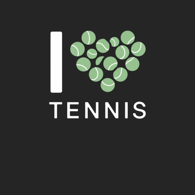 Green Tennis Balls Forming Heart Shape Icon Female Pullover Sweatshirt