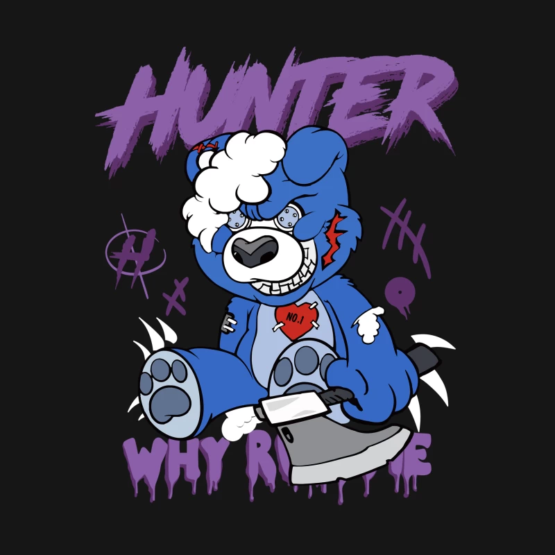 Jagd-Bär mit Axt Damen T-Shirt