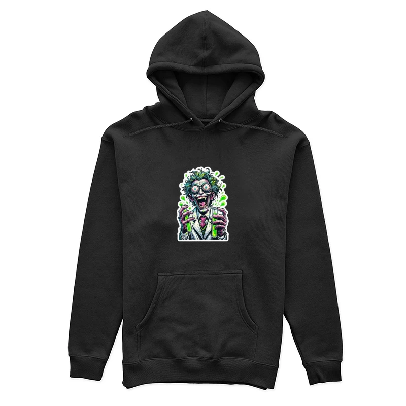 Verrückter Wissenschaftler mit Reagenzgläsern Damen Pullover Hoodie