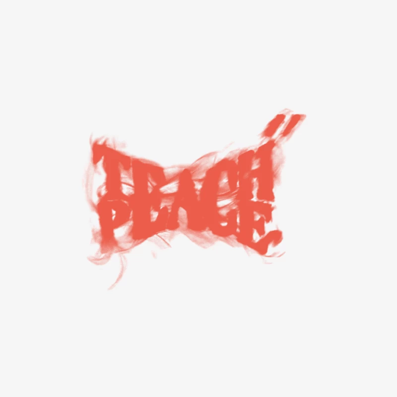 Rotes Tintenbild, abstrakte Kunst. Herren Langarm T-Shirt