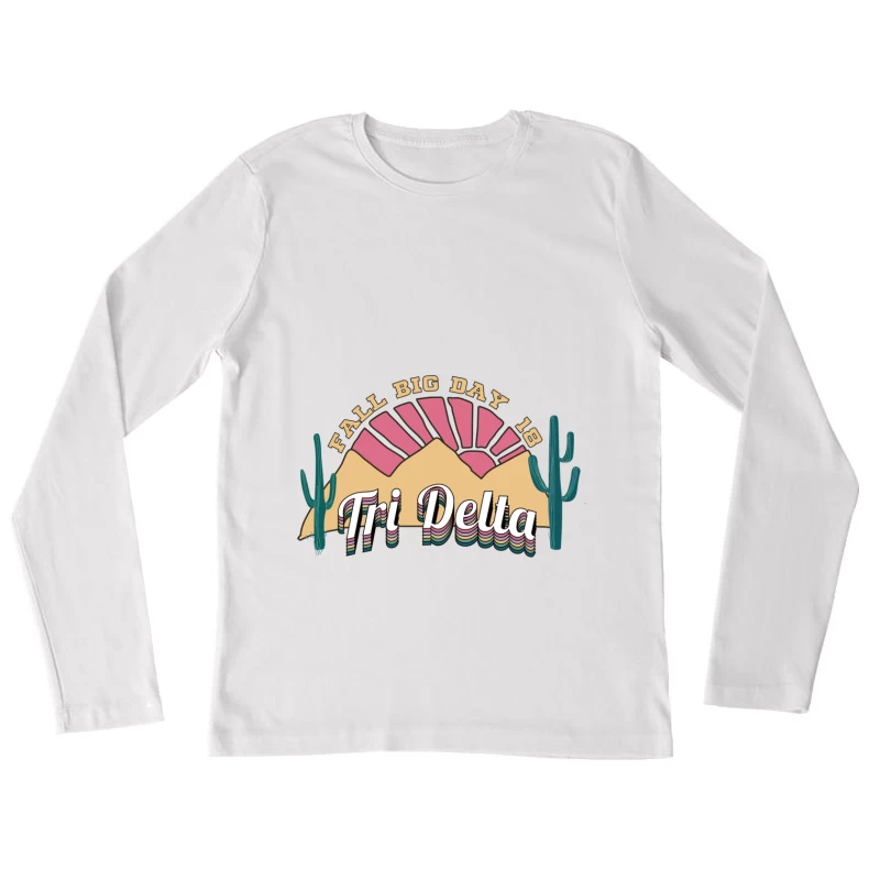 Tri Delta Herbst-Event 18 Damen Langarm T-Shirt