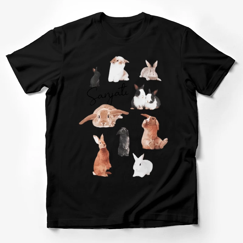 Verschiedene Kaninchen Posieren Herren T-Shirt