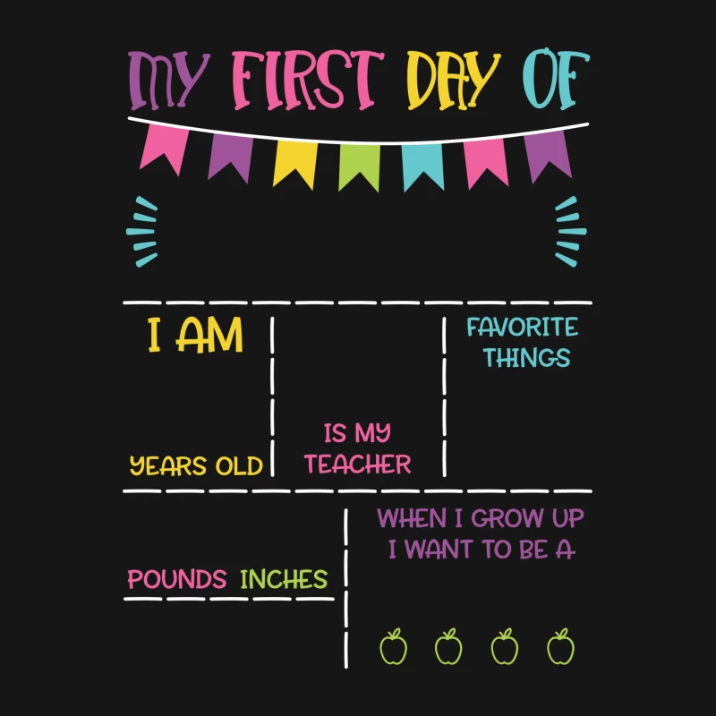 Panneau du Premier Jour d'École Femme T-Shirt