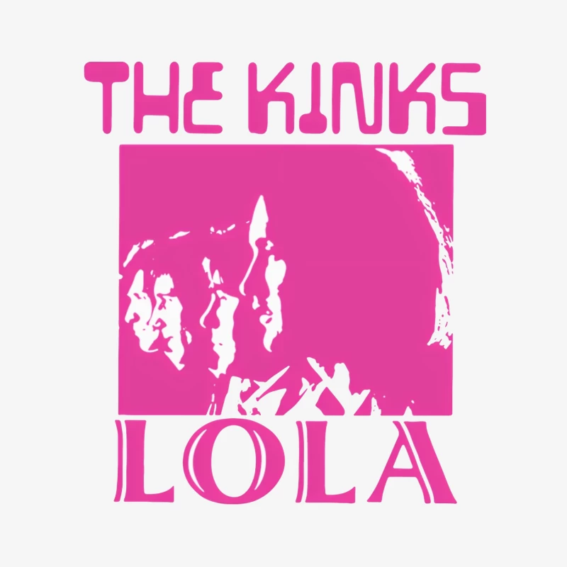 The Kinks 'Lola' Pink Album Cover Art Female Pullover Sweatshirt