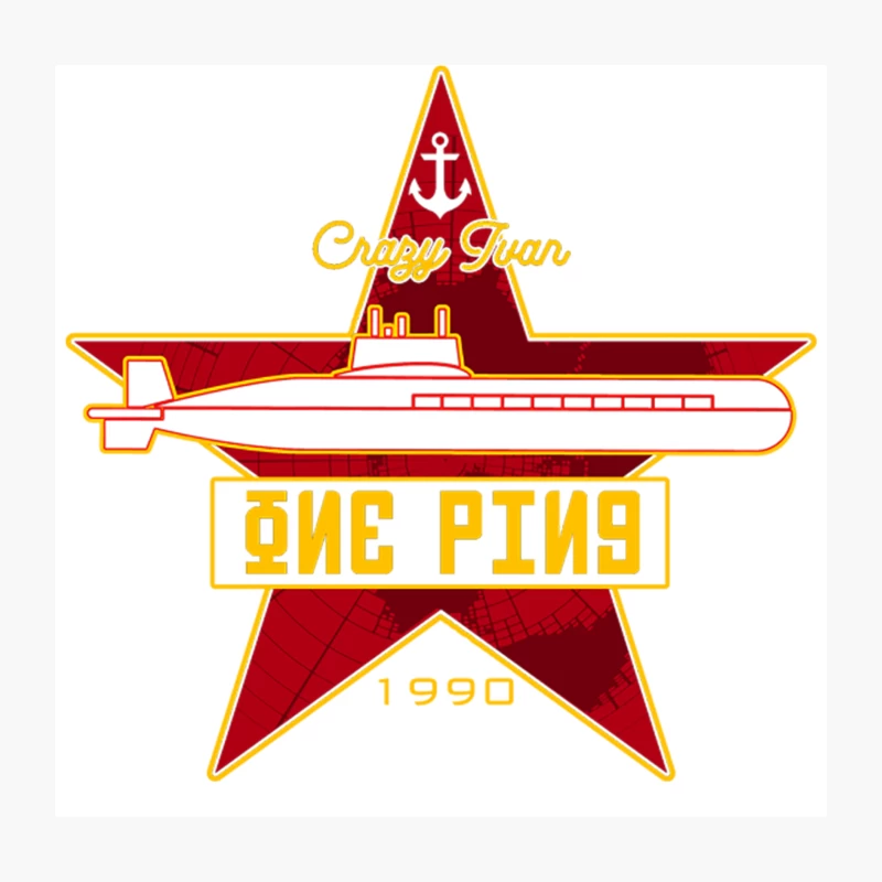 One Ping - The Hunt for Red October Throw Pillow