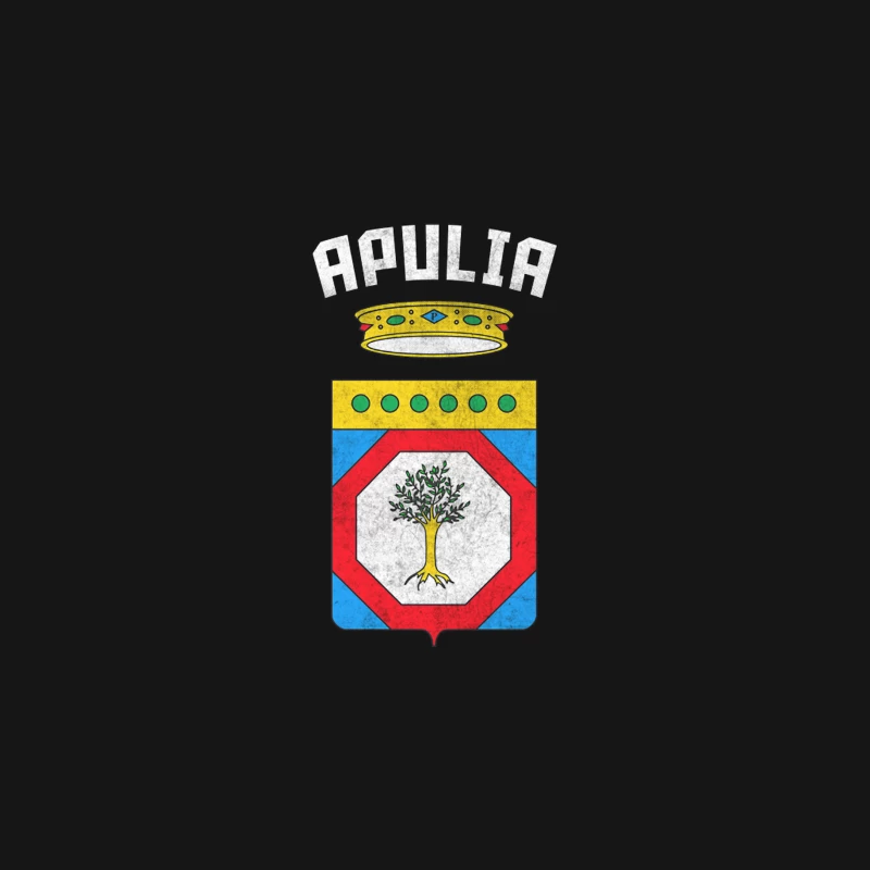 Apulia  Puglia Italy Region Coat of Arms  Vintage Style Desk Mat